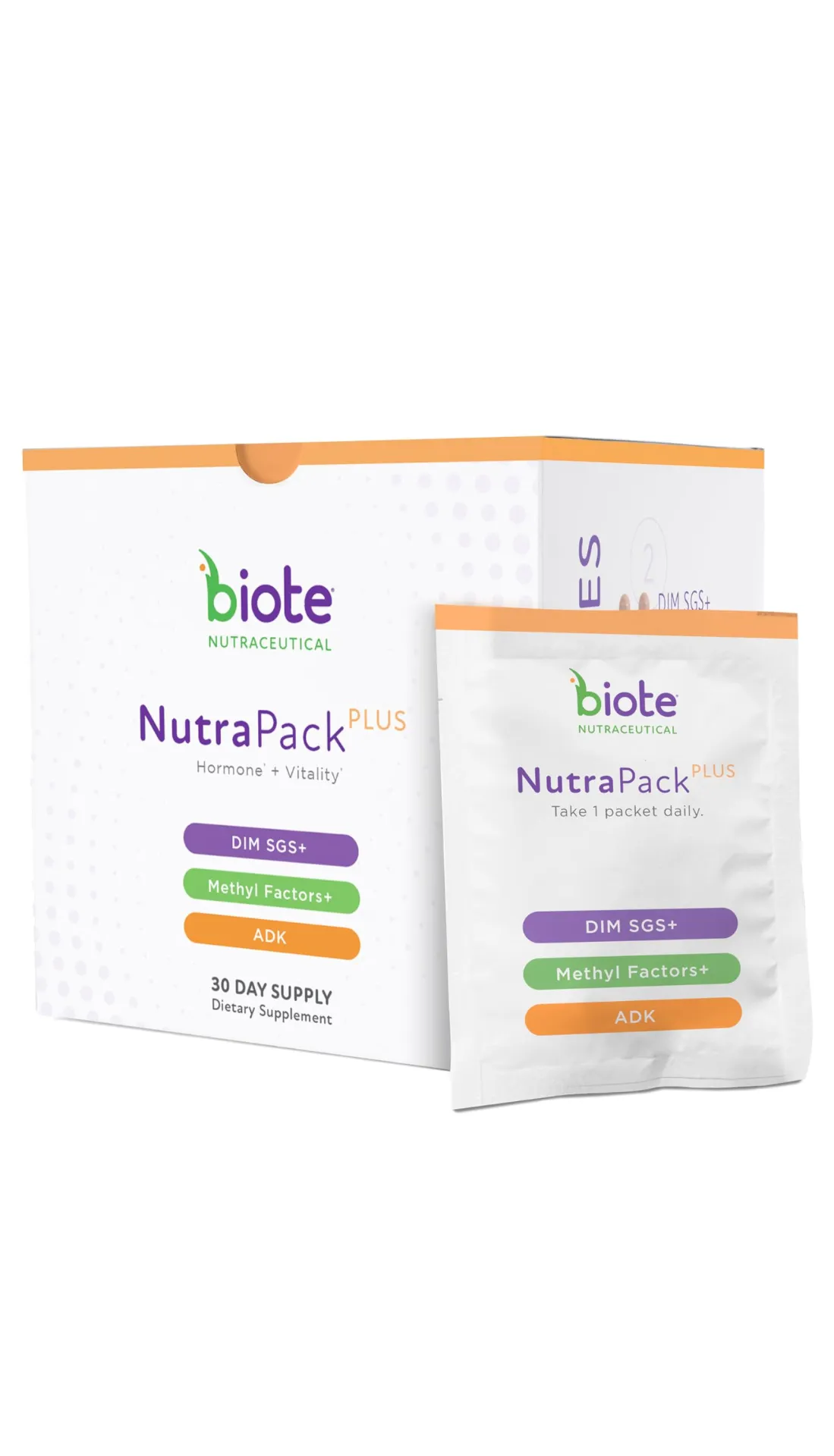 Biote's Nutra Pack Plus product sold at Encompass Wellness & Aesthetics