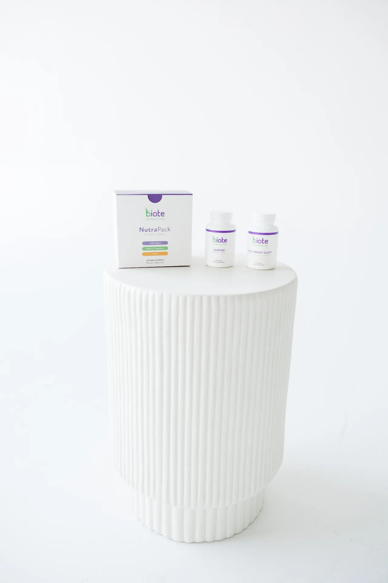 Biote products sold at the Encompass Wellness & Aesthetics shop.