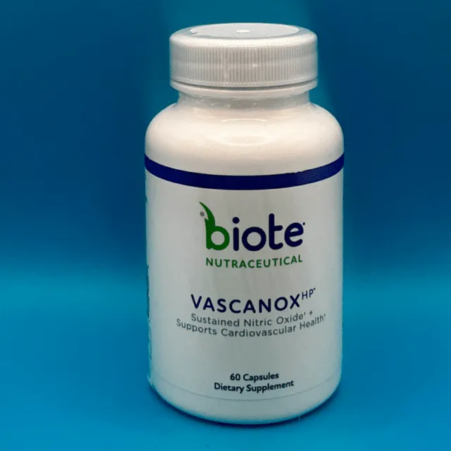 Biote's Vascanox HP product sold at Encompass Wellness & Aesthetics