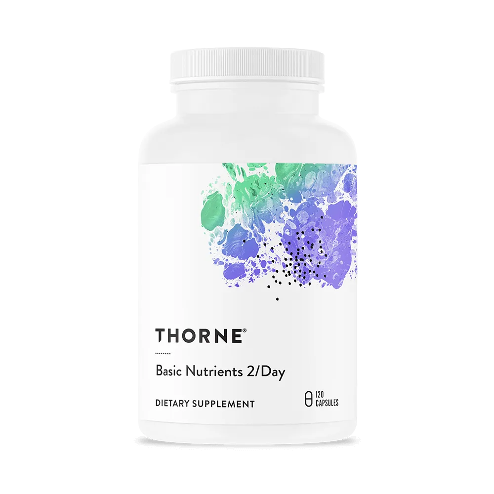 Thorne's Basic Nutrients 2/Day product sold in partnership with Encompass Wellness & Aesthetics