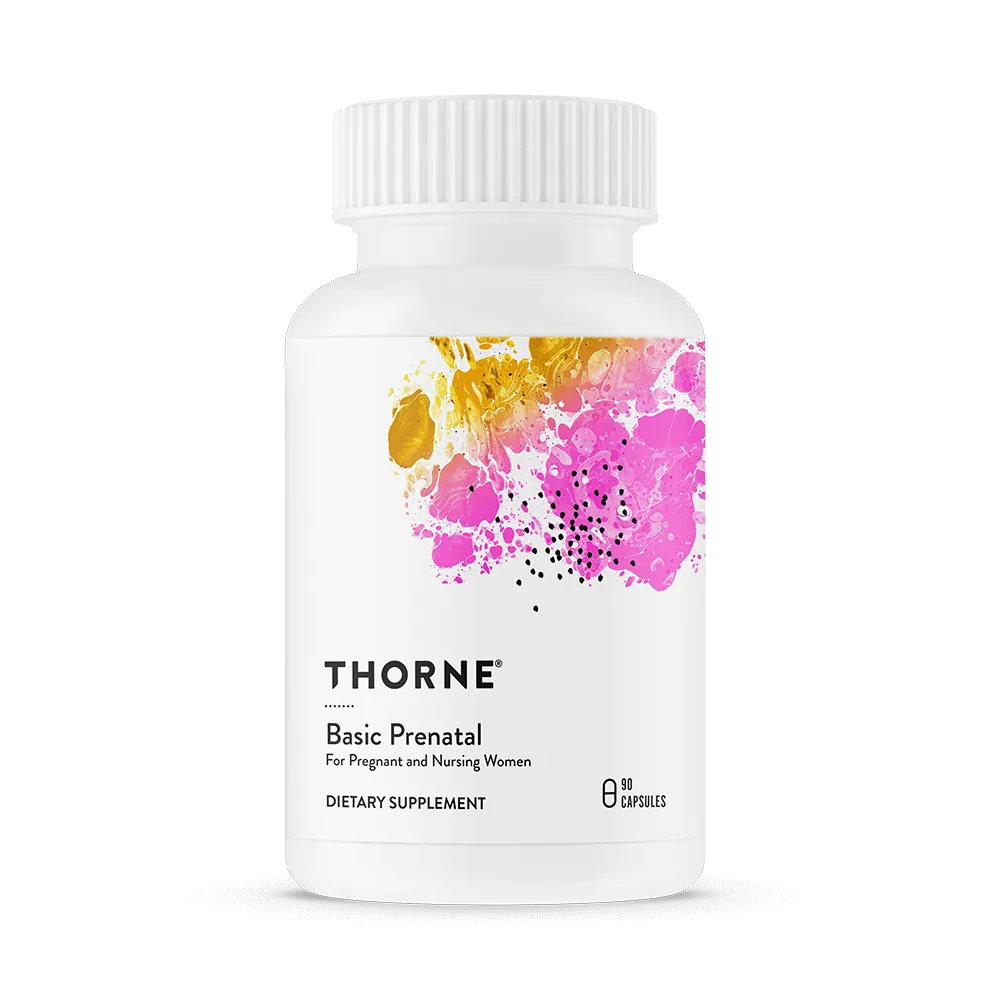 Thorne's Basic Prenatal product sold in partnership with Encompass Wellness & Aesthetics