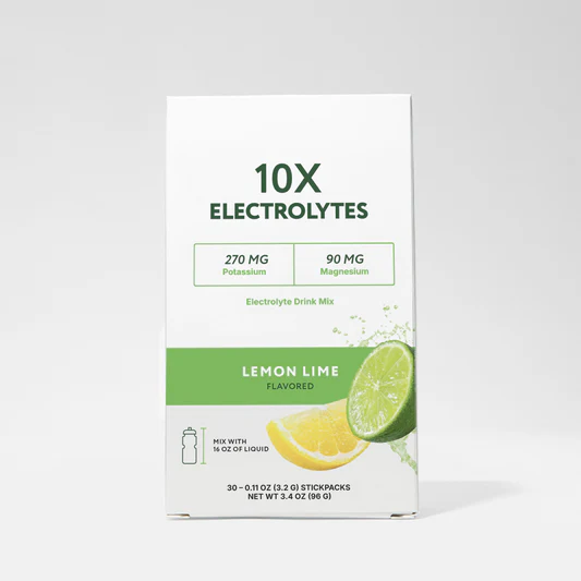 10X Health's 10X Electrolytes - Lemon Lime product sold at Encompass Wellness & Aesthetics
