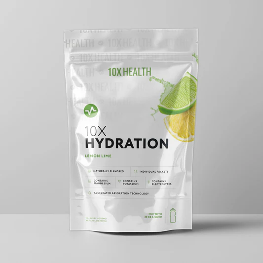 10X Health's 10X Hydration - Lemon Lime product sold at Encompass Wellness & Aesthetics